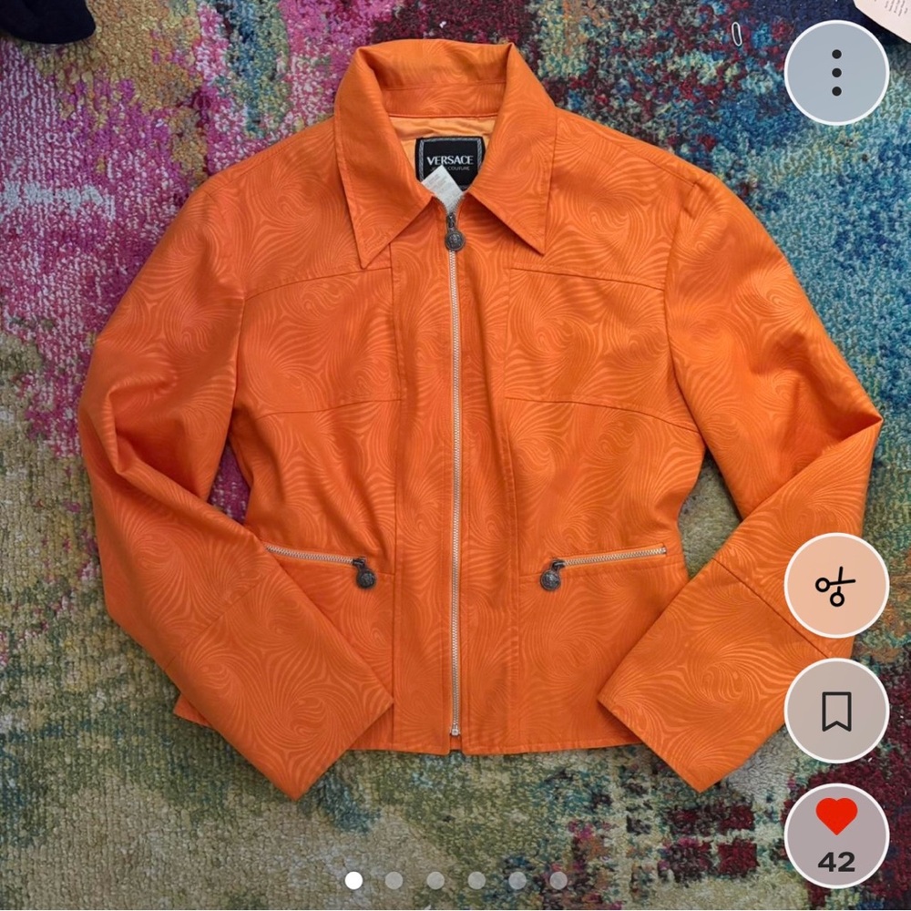 Versace Vibrant Orange Blazer - SOLD